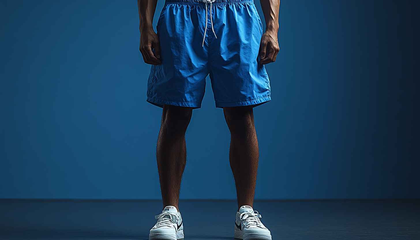 Man in Blue Shorts Aesthetic Mobile Wallpaper