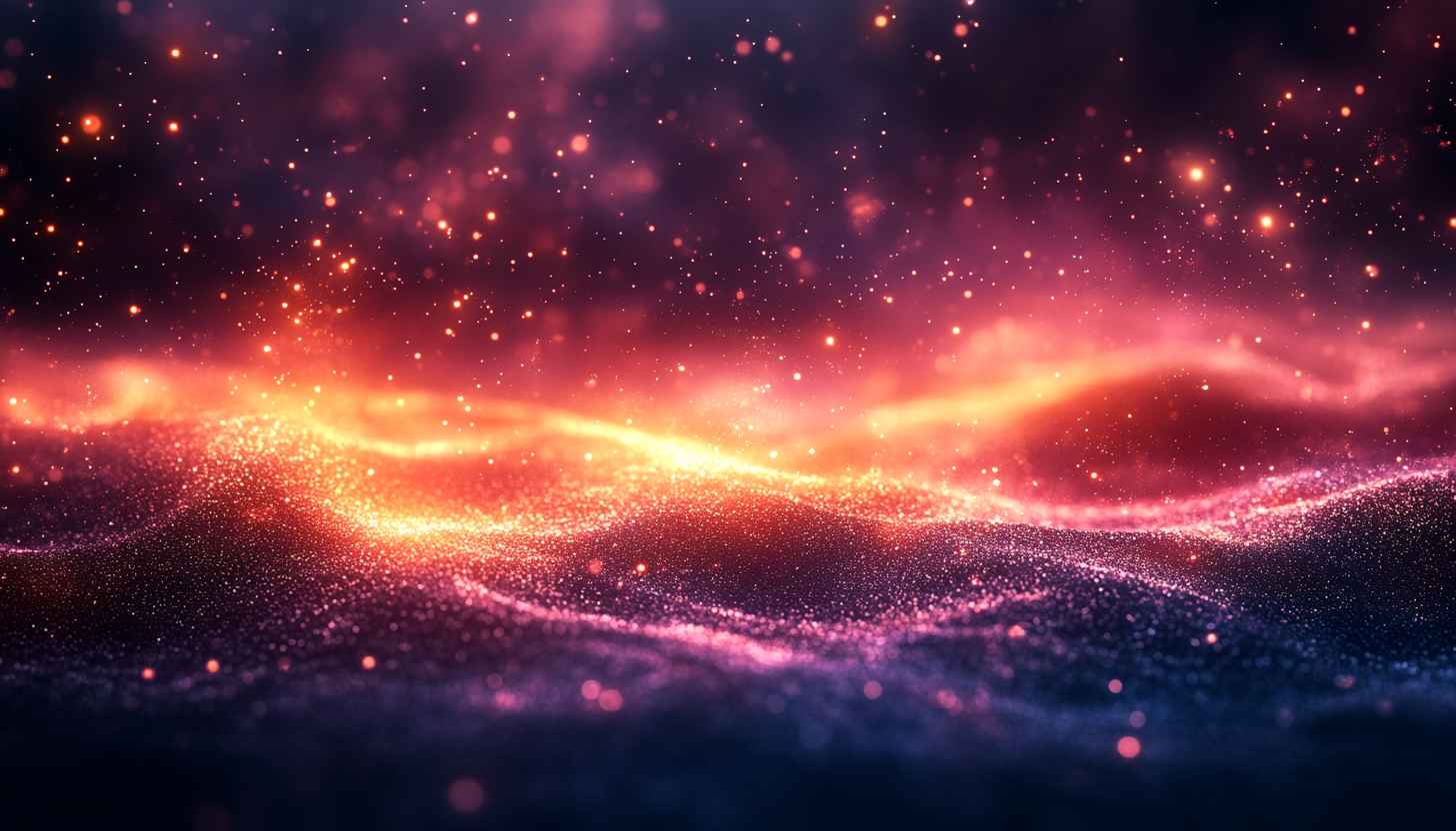Red Galaxy Space Sparkles 4K Desktop Wallpaper Mobile Backgrounds