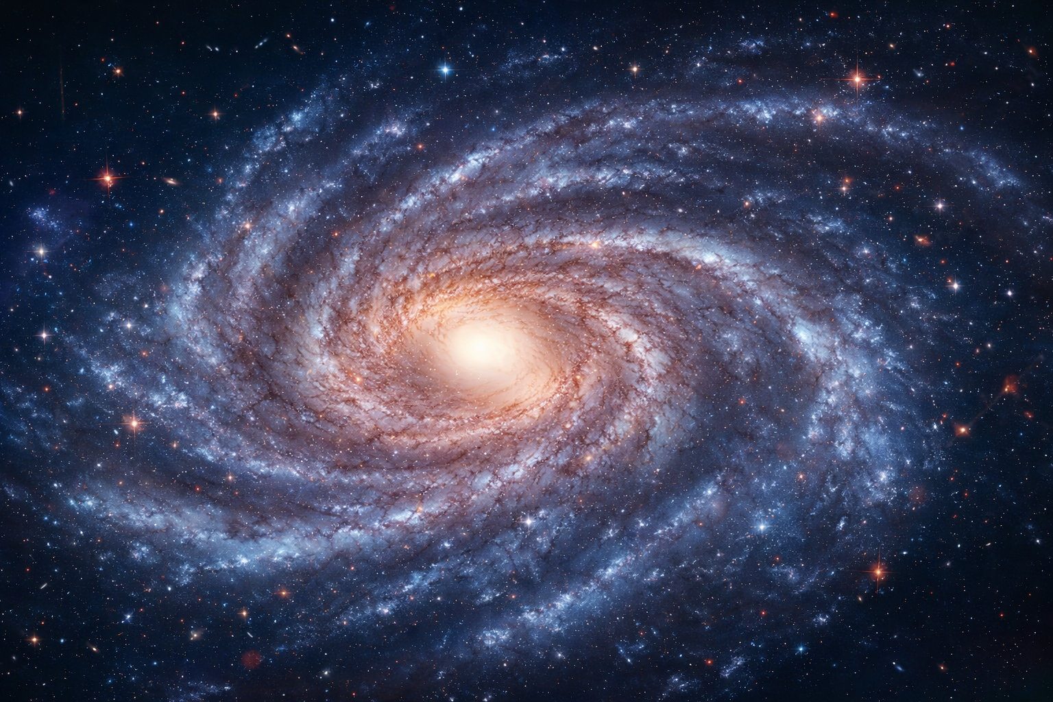 4K Spiral Galaxy Wallpaper - Cosmic Nebula Space Background for Desktop and Mobile
