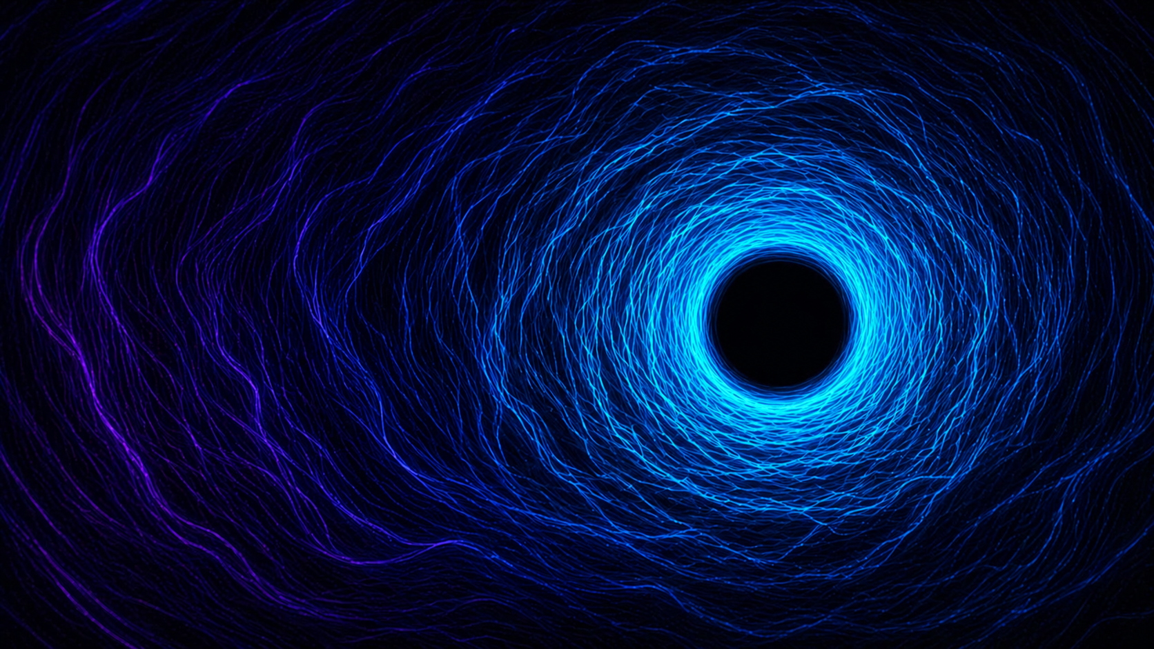 Blue Vortex Abstract Digital Art Desktop Wallpaper