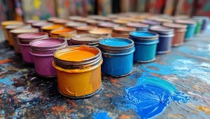 Colorful Paint Wallpaper: Artistic Paint Palette Desktop Backgrounds & Images