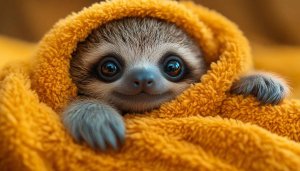 Cute Sloth Wallpaper, Animal Wallpaper, 4K Wallpaper for Desktop