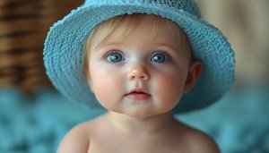 Cute Baby Wallpaper: Adorable Child Portrait 4K Wallpaper