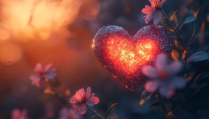 Heart Wallpaper: Love, Romance, Sparkle, Valentines, Desktop, Laptop, 4k