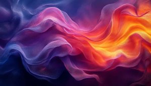 Abstract Waves Wallpaper: Gradient, Colorful, Artistic, Phone, Desktop Background