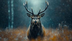 Majestic Deer Wallpaper: Nature, Wildlife, Animal, 4K, Desktop Background