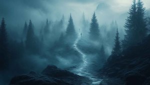 Misty Forest Wallpaper: Foggy Landscape, Dark Woods, Nature Scenery