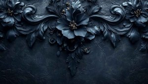 Floral Art Wallpaper, Dark Flower Wallpaper, Aesthetic Wallpaper, 4k Wallpaper