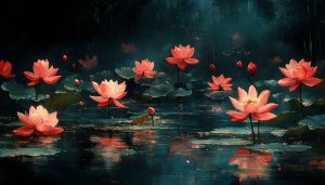 Lotus Flower Wallpaper: Aesthetic Floral Art for Desktop and Mobile