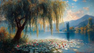 Claude Monet Art Wallpaper, Impressionism, Water Lilies Painting HD