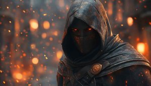 Assassin Wallpaper 4k, Ninja Wallpaper, Dark Fantasy Wallpaper for Desktop