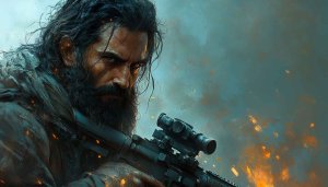 Soldier Wallpaper: Tactical Warrior with Rifle for Desktop Backgrounds