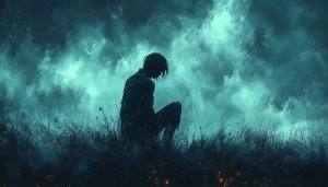 Depression Wallpaper: Lonely Silhouette 4k Aesthetic Backgrounds for Desktop