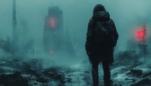 Post Apocalyptic City Wallpaper, Dystopian Wasteland Background, 4K Cityscape