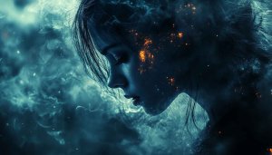 Fantasy Woman Wallpaper, Artistic Portrait, Dark Aesthetic Backgrounds for Desktop