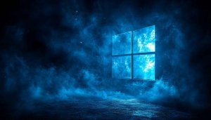 Windows 11 Wallpaper 4K, Desktop Background, Blue Aesthetic, Tech