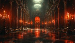 Gothic Palace Wallpaper, Dark Hallway Wallpaper, Architecture HD Wallpaper