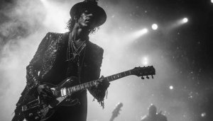 Guitarist Wallpaper Black and White, Music Wallpaper, Musician Wallpaper