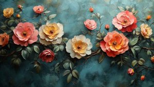 Floral Wallpaper: Decorative Flower Painting, 4K, Desktop & Laptop