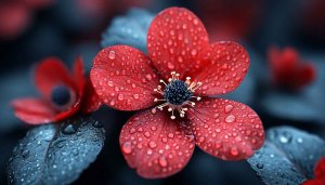 Red Flower Wallpaper: High-Resolution Floral Desktop & Mobile Backgrounds