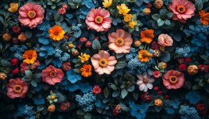 Floral Wallpaper: Colorful Flower Garden 4K Desktop Background