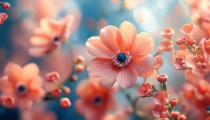 Peach Flower Wallpaper: Aesthetic Floral Desktop & Mobile Backgrounds