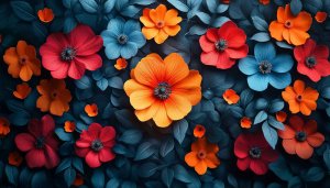 Colorful Flower Wallpaper, Floral Background for Desktop, Laptop, Mobile