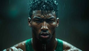 Athlete Wallpaper: Intense Rain, Training, Sports, 4K, HD Background