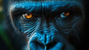 Gorilla Face Wallpaper, Animal Wallpaper, Primate, 4K Wallpaper