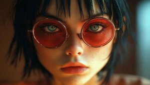 Girl with Glasses Wallpaper, Portrait Wallpaper, Aesthetic Wallpaper, 4K Wallpaper