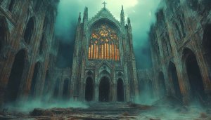 Dark Cathedral Wallpaper: Gothic Architecture, Church Background, 4k UHD