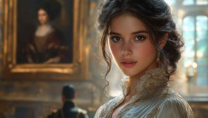 Victorian Era Woman Portrait Wallpaper for Desktop, Laptop, Mobile