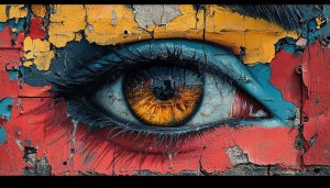 Eye Wallpaper: Graffiti Art Wallpaper for Mobile and Desktop