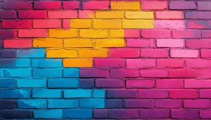 Colorful Brick Wallpaper, Wall Texture, Pattern Wallpaper for Mobile