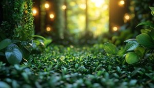 Enchanted Forest Wallpaper: Magical Greenery, Forest Lights Desktop Backgrounds