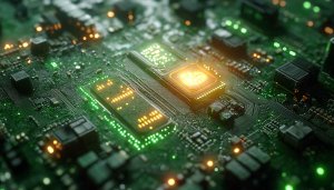 Glowing Circuit Board Wallpaper: Tech, Technology, Hardware, Computer, 4K