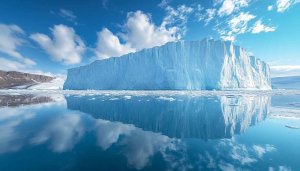 Iceberg Wallpaper: Arctic Landscape, Frozen Water Reflection, Nature Wallpaper