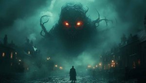 Horror Monster Wallpaper: Dark Fantasy Creature 4K UHD Background