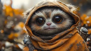 Ewok Wallpaper | Star Wars Wallpaper | Cute Character Wallpaper 4K