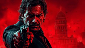 The Last of Us Joel wallpaper, action game wallpaper, red wallpaper