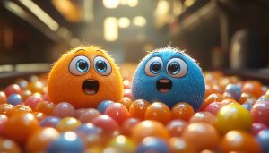 Cute Fluffy Monsters Wallpaper: Adorable Cartoon Characters for Desktop & Mobile