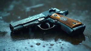 Gun Wallpaper, Pistol Wallpaper, Weapon Wallpaper, Handgun Wallpaper, 4k