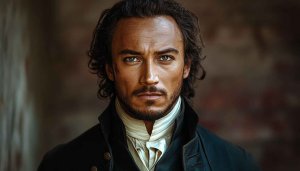 Regency Era Handsome Man Portrait Aesthetic Wallpaper For Desktop