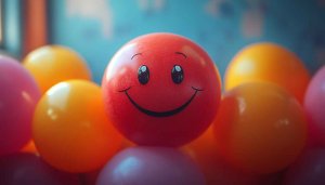 Smiling Face Wallpaper, Happy Mood Wallpaper, Fun Colorful Wallpaper
