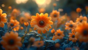 Orange Sunflower Wallpaper: Desktop Backgrounds, Nature 4K