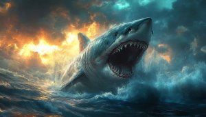 Shark Wallpaper: Great White, Ocean, Sea, 4K Wallpaper