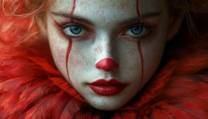 IT Clown Girl Wallpaper, Halloween Wallpaper, Horror Movie Wallpaper
