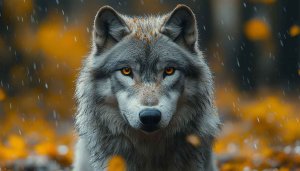 Gray Wolf Wallpaper | Animal Wallpaper | Wild Animal Wallpaper