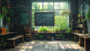 Botanical Room Wallpaper: Garden, Nature, Greenery, Plants, and Vintage Decor