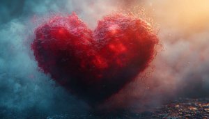 Love Heart Wallpaper, Valentines Day Wallpaper, Red Heart Backgrounds 4K